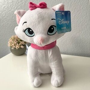 Disney Marie Plush Cat Toy in White and Pink